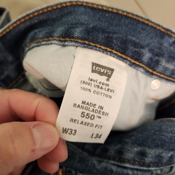 Levi's 550 Jeans Relaxed Fit Men's, sz 33 - Picture 5 of 7